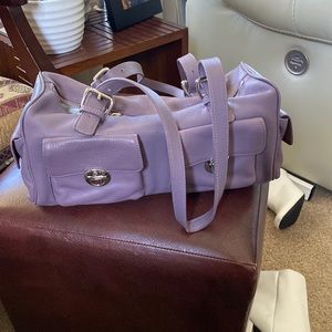 Lavender leather purse. Used once